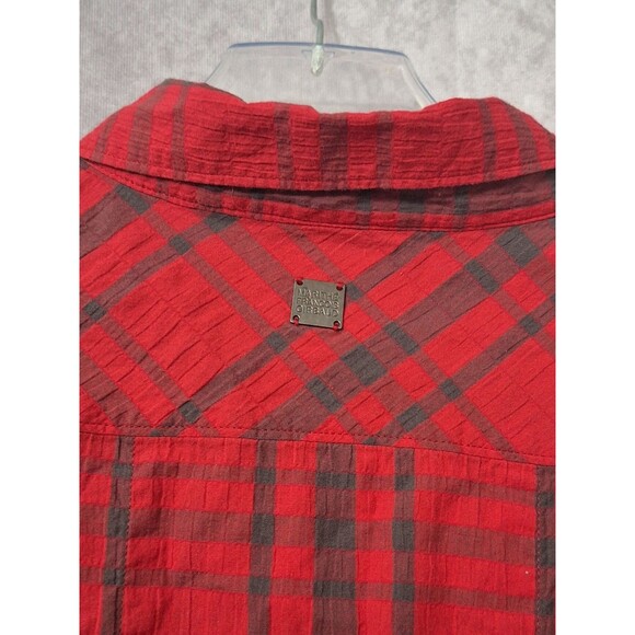 Marithe Francois Girbaud Button Up Shirt Mens XXXL Premium Plaid Grunge Y2K 90's - Picture 13 of 13